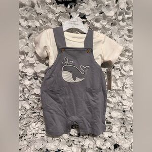 Gray Whale Overalls for Kids
